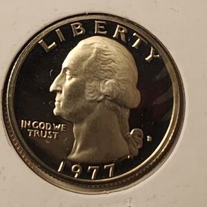 1977 S PF DCAM Washington Quarter